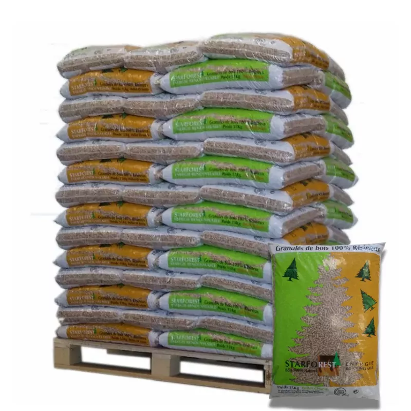 pellet starforest palette de 70 sacs de 15 kg